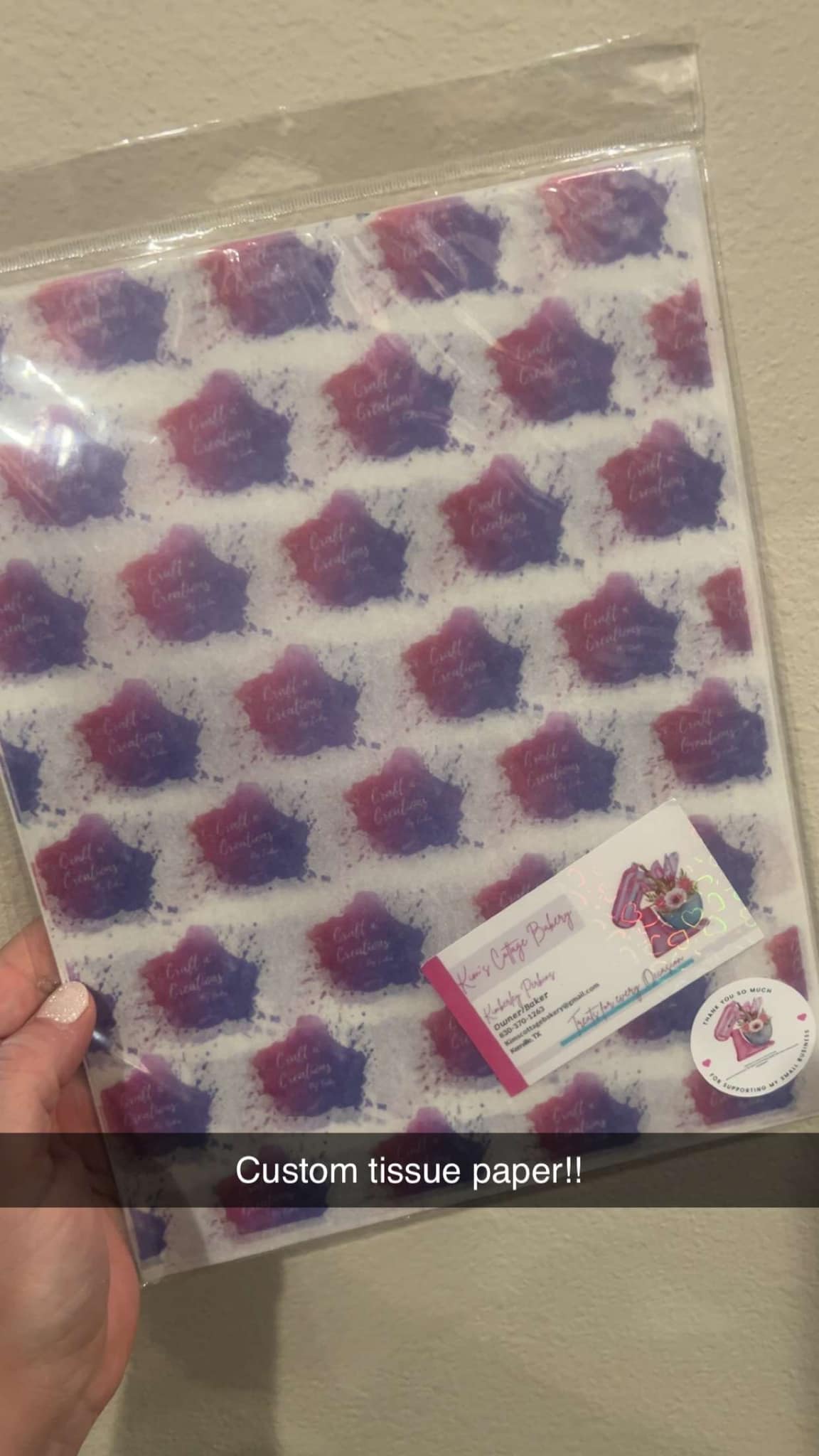CUSTOM LOGO TISSUE PAPER